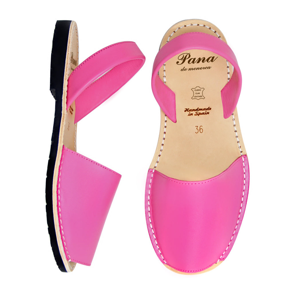 Fuchsia Pink Leather