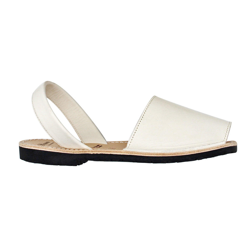 Ivory white Leather