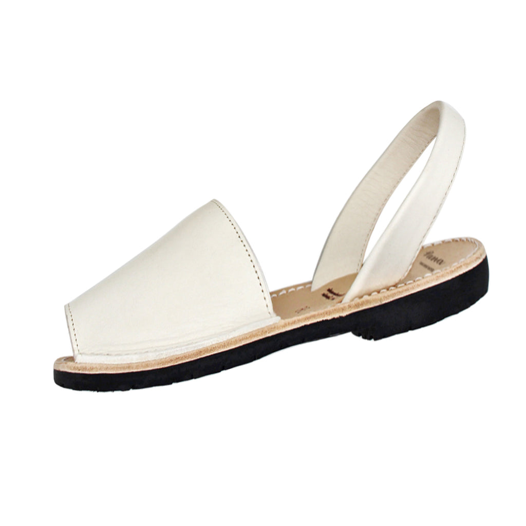 Ivory white Leather