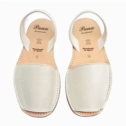 Ivory white Leather
